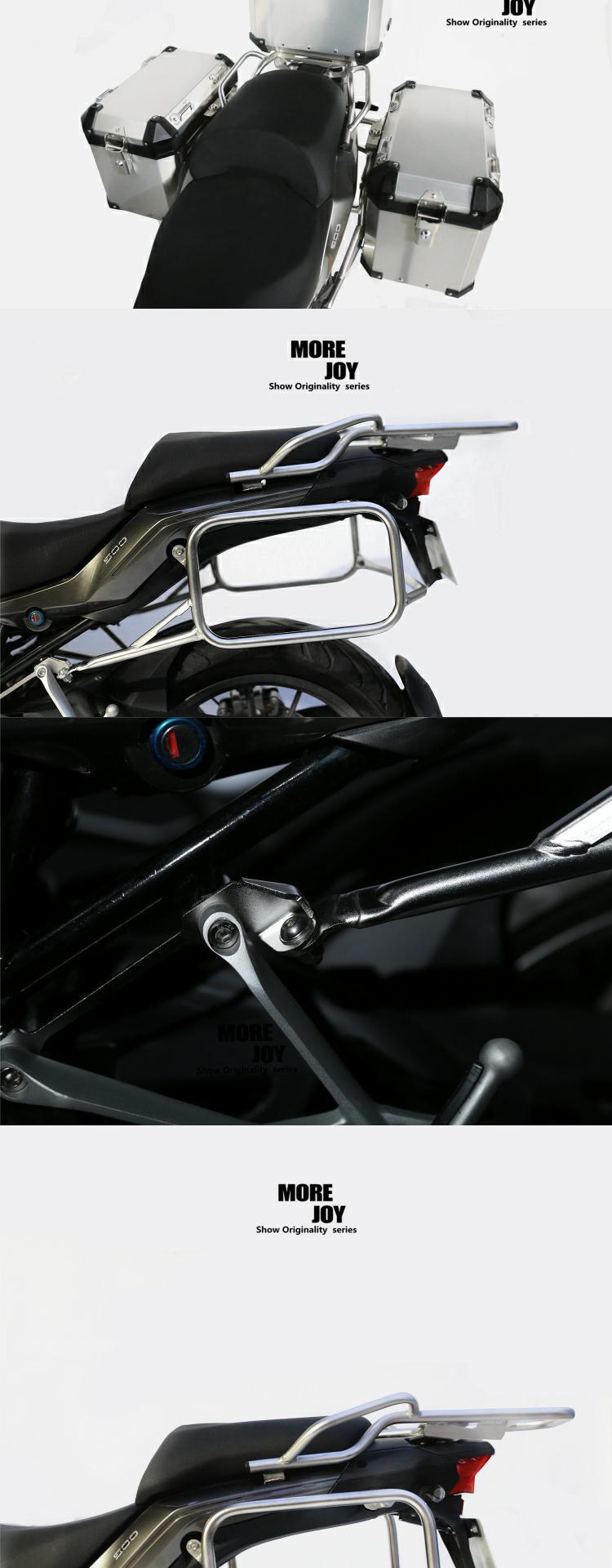 GSADV phiêu lưu Qianjiang Benelli TRK502 bên hộp hợp kim nhôm ba hộp khung đuôi không khung GIVI - Xe gắn máy phía sau hộp mua thùng sau xe máy