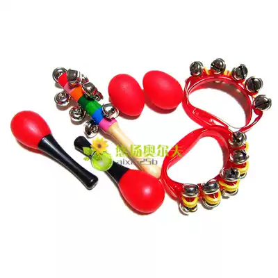 Small sand hammer baby red ball chasing hearing visual grasp intelligence training newborn baby toy rattling 0-1 year old