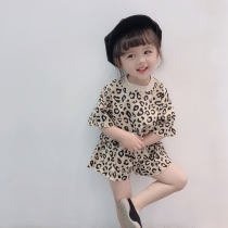 Girl BAO WEN Cotton Summer New Fashion Sister T - shirt Shorts Two - piece Trend Baby and Young 1 year old
