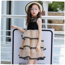 Girls Gas Dress 2020 New Childrens Dress Girl Summer Childrens Princess Ocean Gas Cake Dress