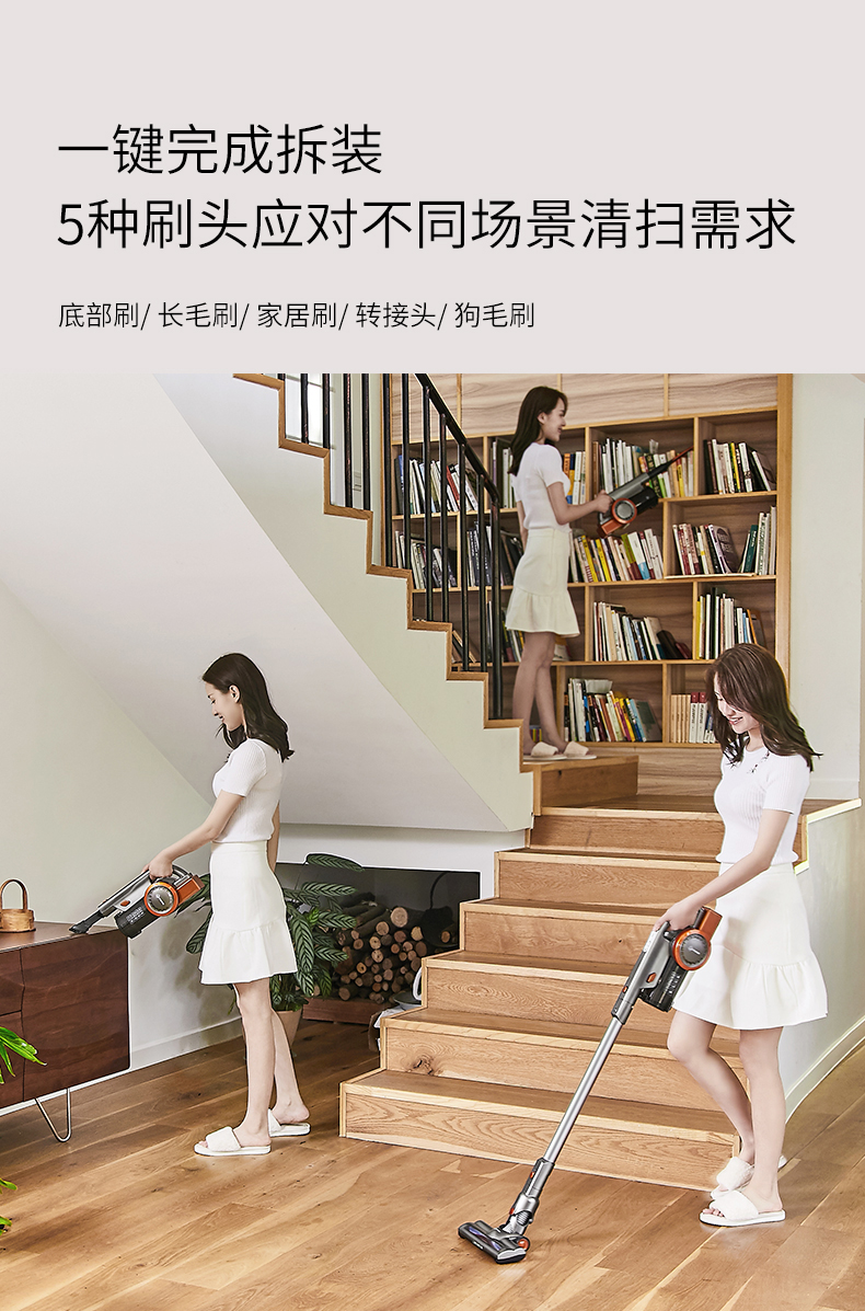 máy lau nhà hơi nước karcher Máy hút bụi không dây của Đức nhà nhỏ mạnh mẽ cầm tay đẩy thanh ngoài công suất cao sạc cực êm máy hút bụi cầm tay bosch