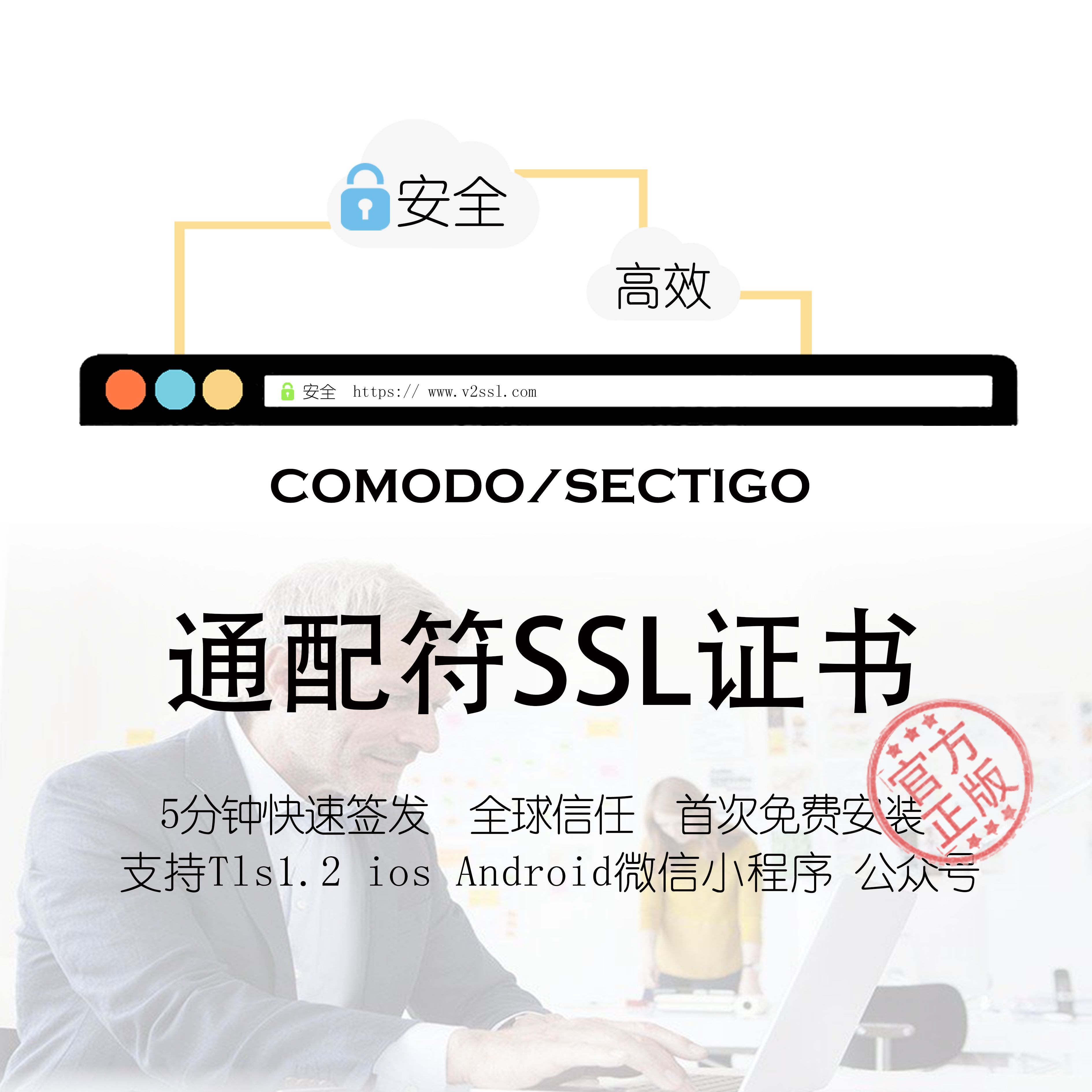 Comodo Sectigo wildcard SSL certificate wildcard wildcard domain name https prevents hijacking