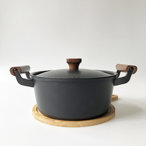 XMAN stock export 24CM soup pot foreign trade thickened old-fashioned household iron pot stew pot physical non-stick pot tail goods