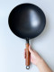 XMAN+ stock fine iron round bottom wok, household iron pan, special for open fire gas stove, foreign trade final order