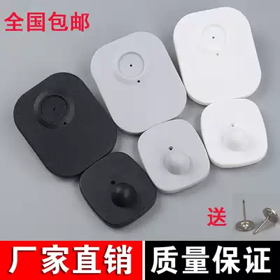 Clothing door chain buckle supermarket magnetic buckle clothes shopping mall access control buckle electronic square buckle hard label Black small square buckle