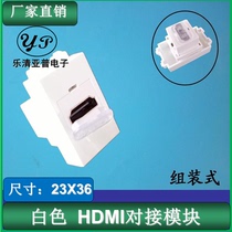 Type 128 welding-free HDMI module full package with cover HDMI docking socket mother to female plug-in panel connector