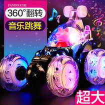 Tumbling remote control car tumbling stunt off-road remote control car charging dynamic racing child boy toy xjcq