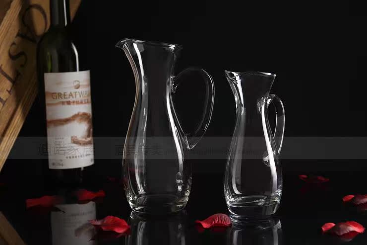 Ưu đãi đặc biệt Không chì cổ điển ly rượu vang trắng bình rượu decanter decanter ly rượu công cộng ba dung lượng ly uống rượu vang ocean