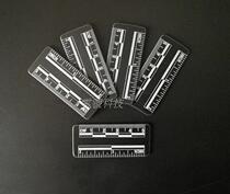 5cm black magnetic PVC scale 5cm magnetic scale photographic scale