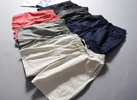 Mỹ đơn giản mặc dây rút ren thun thun cotton giản dị quần short đi biển mùa xuân và hè nam 0,25 quần thun nam