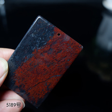 Украшения на шею 天然桂林鸡血玉平安无事牌吊坠男女款平安牌石英岩玉石包邮5189