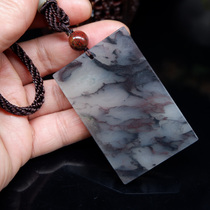 Guilin chicken blood Jade safe brand jade pendant natural jade necklace pendant jade men play feng shui 7178