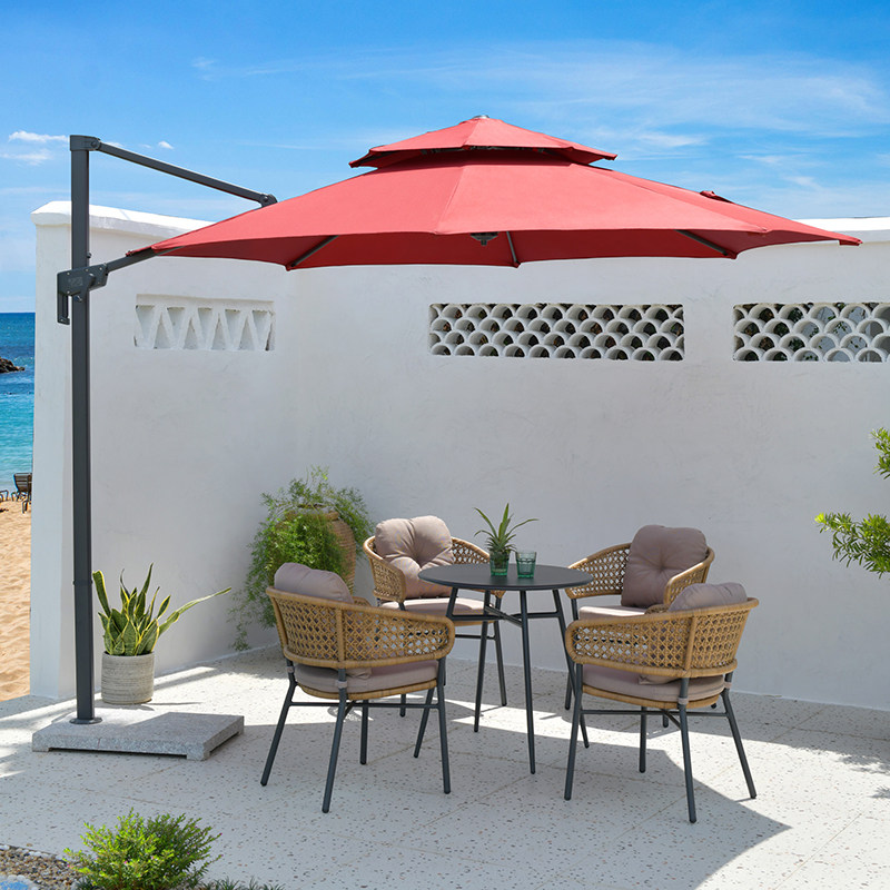 Outdoor beach umbrella Courtyard Umbrella Villa Rome Umbrella Outdoor Beach Umbrella Terrace Garden Terrace Stall Outdoor Umbrella