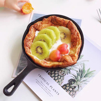Cast iron pan household Mini small frying pan non-coated non-stick egg pan steak pancake cooker induction cooker Universal