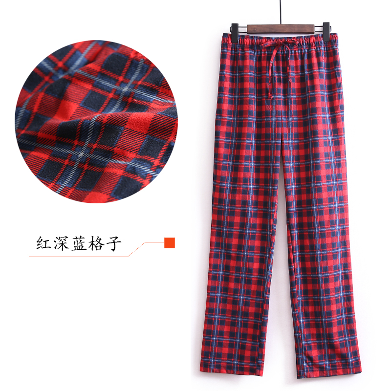 Quần pyjama cỡ lớn cho nam mùa xuân bằng vải nhung mỏng nhét túi cao eo rộng cộng với phân bón tăng 200 quần lửng nữ
