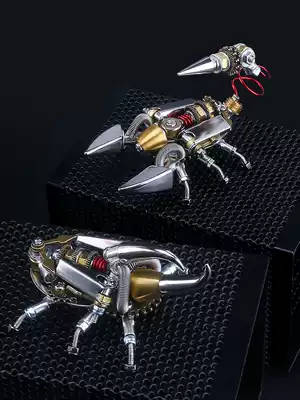 Mechanical insect Metal scorpion beetle assembly model cool pen holder creative holiday gift male