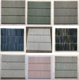 Керамическая печь, позади, маленькие длинные палочки мозаика черная, белая, синяя, зеленая, розовая ресторан простые современные плитки для ванной комнаты