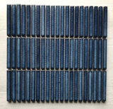 Керамическая печь, позади, маленькие длинные палочки мозаика черная, белая, синяя, зеленая, розовая ресторан простые современные плитки для ванной комнаты