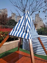 Outdoor awning canopy fixed trapezoidal hand-cranked awning French canopy electric canopy push-pull canopy