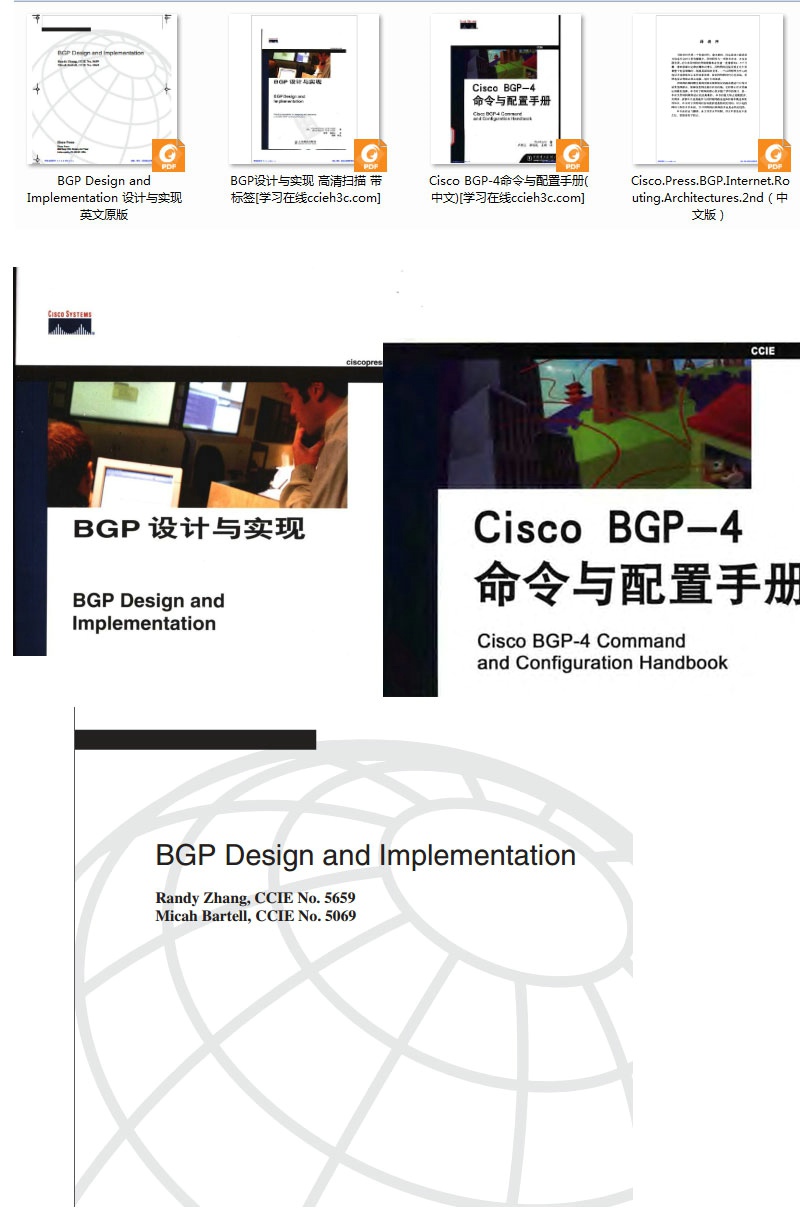 【必看Book】CCIE必看书籍之三：BGP设计与实现（4本）