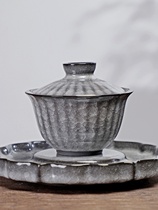 Black Ice Kung Fu Tea Set Three Only Hover Over Cover Bowl Tea Cup Masters Cup Home Upscale Iced Flower Office Tea Tea Maker