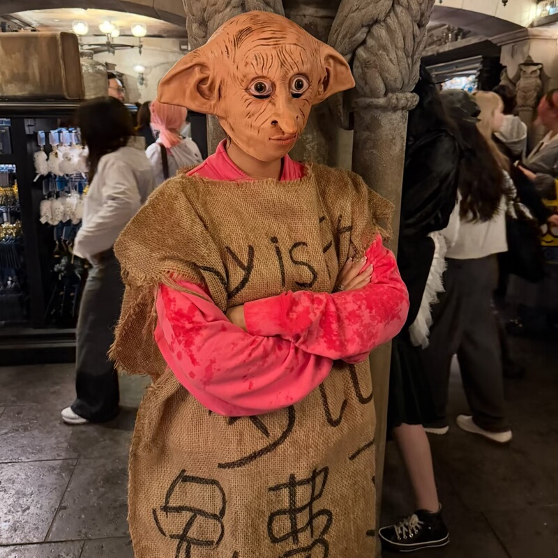 Halloween Dobby Cos Costume Harry Potter Elf Magic Headgear Funny Role-Playing DIY Burlap Bag Halloween Dobby Cos Costume Harry Potter Elf Magic Headgear Funny Role-Playing DIY Burlap Bag