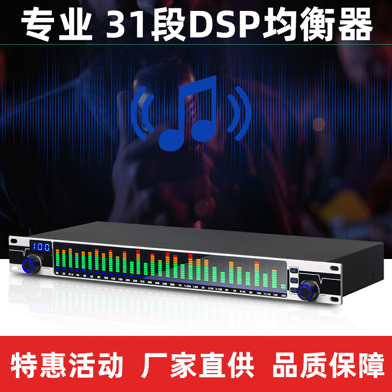 Section 31 Equalizer Professional Home Stage Performance Bar High School Bass EQ Acoustic Noise Reduction Digital Equalizer-Taobao