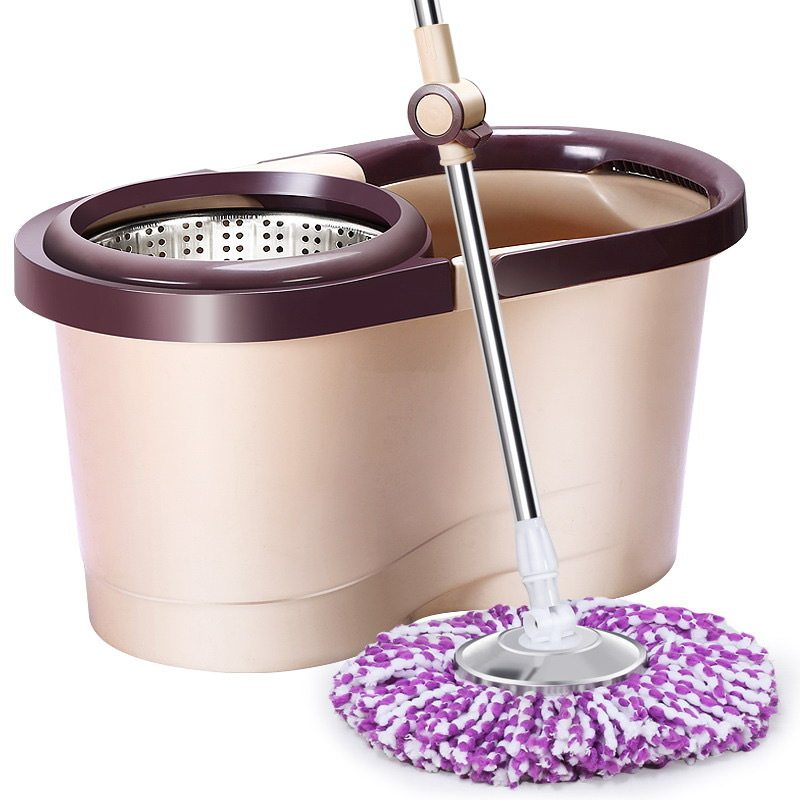 New household mop bucket rotary mop drying dual-drive hands-free mop bucket mop labor-saving mop rod
