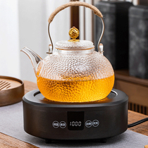 Electric Pottery Stove Tea Stove Home Small Burning Water Mini Electric Tea Stove Electric Heating Tea Set Light Wave Magnetic Stove Cooking Tea-Ware Side of the pot