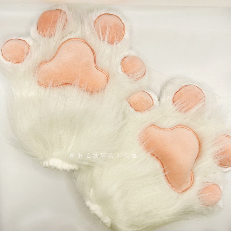 furry福瑞/兽装 二次元漫展可爱猫爪兽装手套肉垫发声cosplay兽爪成品fursuit爪子