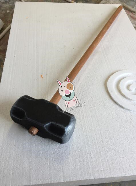 Foam Sculpture Prop Iron Hammer High Realistic Wood Handle Overall Light Weight Dance Stage Drama Drama Performance Contest