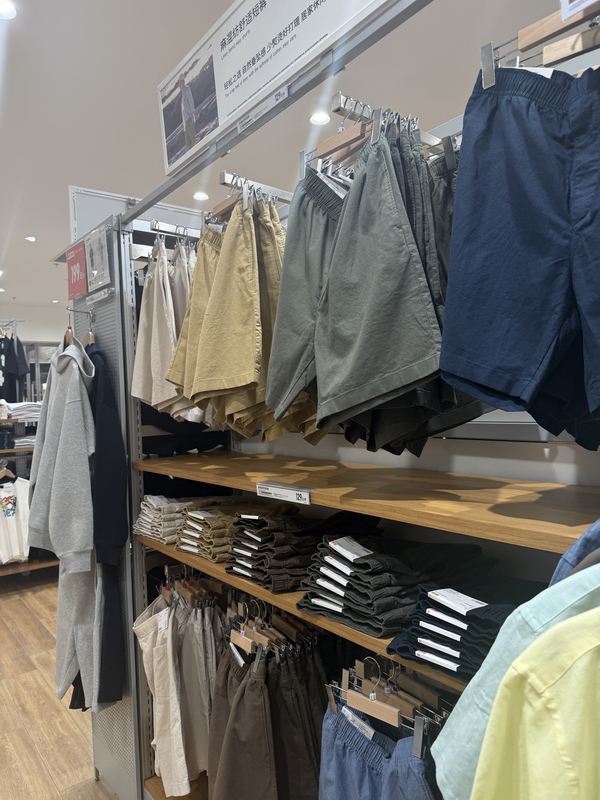 Uniqlo 482260 Men's Spring/Summer Linen Blend Elastic Shorts Uniqlo 482260 Men's Spring/Summer Linen Blend Elastic Shorts