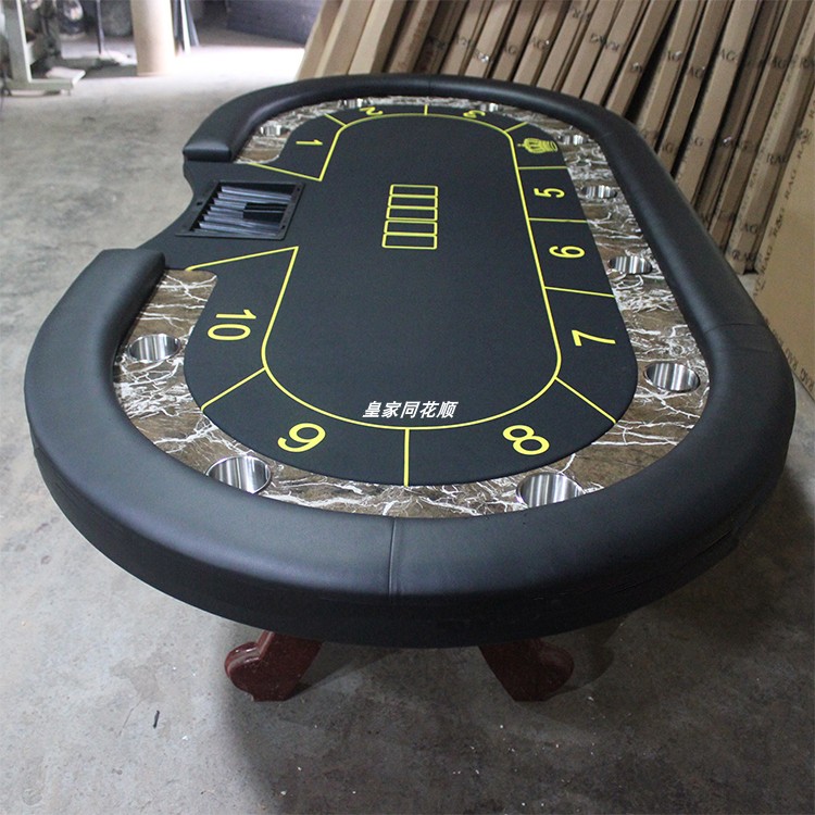 New luxury Texas Hold'em table imitation marble runway professional factory spot custom poker table