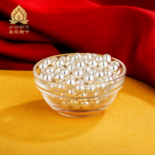 Серебряные бусины без отверстий, редкие бусины, золото, световые бусы, статуи Будды, бутылки с сокровищами, маленькие золотые бусины, круглые бусы