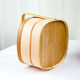 Simple Retro Double-Layered Food Box, Portable Basket Lunch Box, Traditional Fir and Bamboo Woven Food Delivery Box, Gift Packaging, Gift Wooden Box