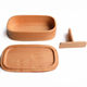 Natural Oak Wood Japanese-Style Tableware Lunch Box Eco-Friendly Bento Box Single-Layer Export Lunch Box Oval Kitchen Supplies