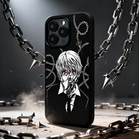 Kurapika Chains Spikes Anime Phone Case iPhone iPhone Case for iPhone 17, 16, 15, 14 and 13