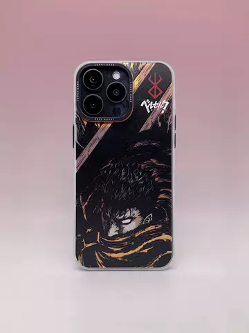 Berzerker Anime Laser Gradient Airbag 4 Corner Shock Absorbing  Phone Cases Covers  Plus/Pro/Max – iPhone 16, iPhone 15, iPhone 14, iPhone 13, iPhone 12, iPhone 11