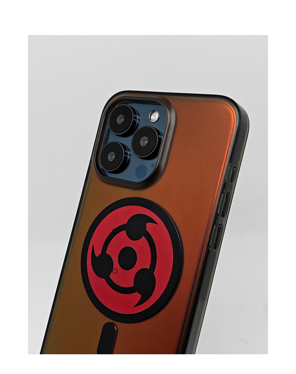 Naruto Sharingan Magnetic Grip Translucent iPhone Case