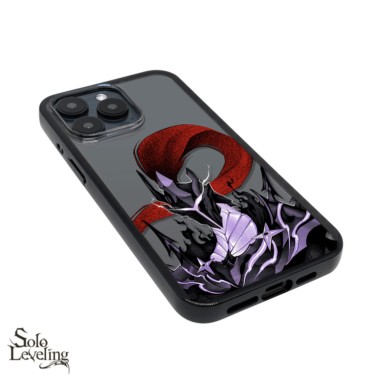 Solo Leveling Shadow Monarch Fiery Armor iPhone Case