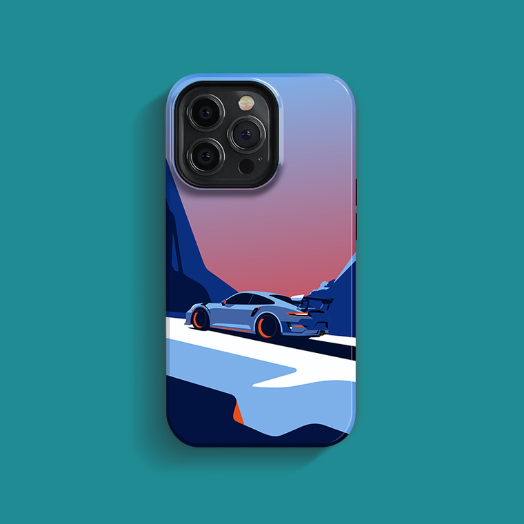 New Super Car Motorsport Illustration Double Layer Protection 15, 14, 13, 12 iPhone Case