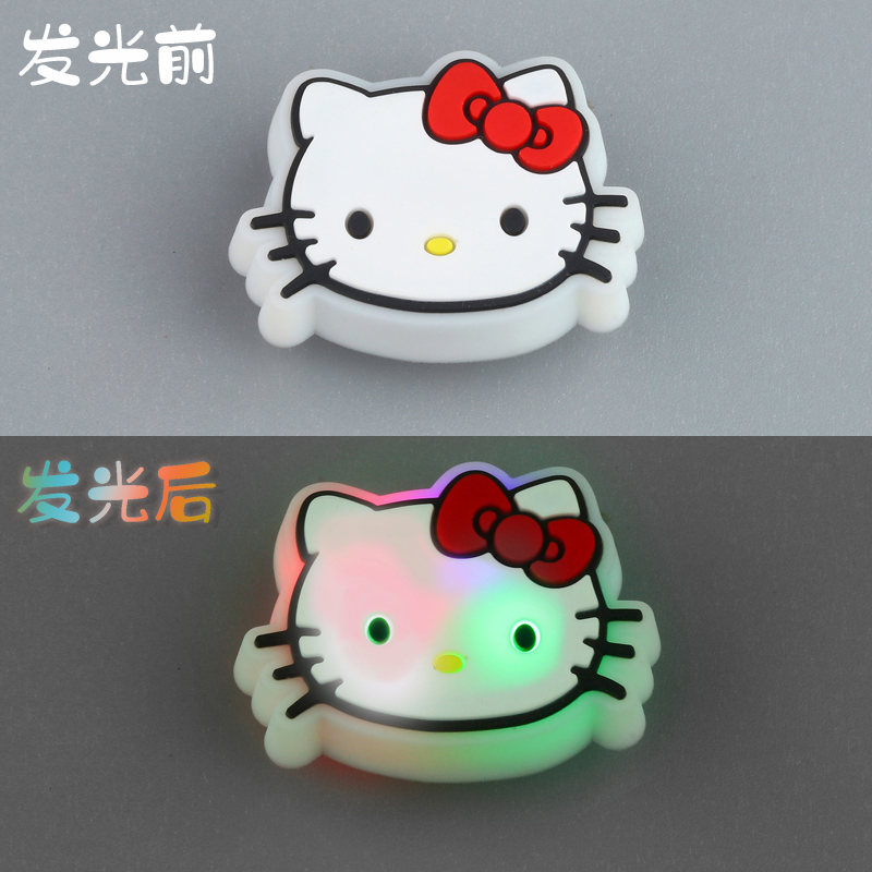 Crocs Shoe Charms Kt Cat Shoe Charms Suitable for Crocs Clogs Cartoon Cute Glowing Decorations DIY Fun Accessories Crocs Shoe Charms Kt Cat Shoe Charms Suitable for Crocs Clogs Cartoon Cute Glowing Decorations DIY Fun Accessories