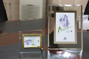 白菜控：9.9包邮 相框6寸玻璃相框+3寸水晶相框