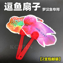 Luohan fish special sandbag double-sided fan bucket fish fan artifact start Taijin Hongyun Desa fish tank mirror toy