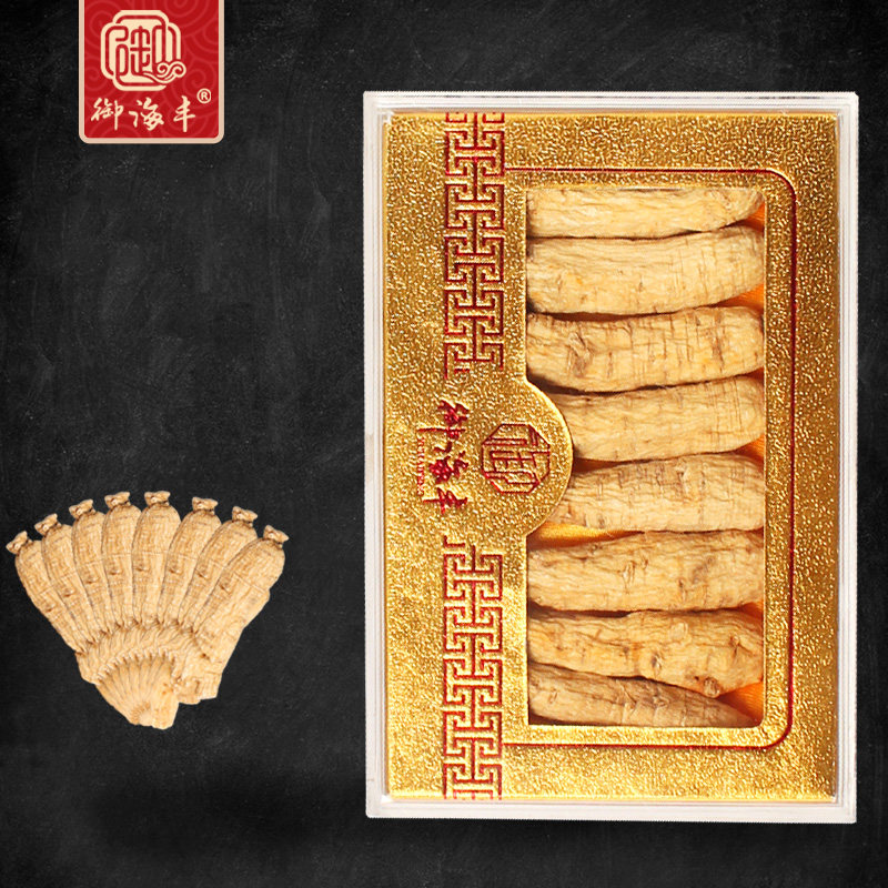 American Ginseng Duan Yu Haifeng Changbaishan American Ginseng strips sliced Citi Ginseng Lozenges Large powder gift box Bubble wine soup