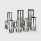 304 stainless steel hexagonal leather pipe joint variable diameter skin connected to outer wire pagoda water pipe hose joint leather insert bamboo joint 6 points