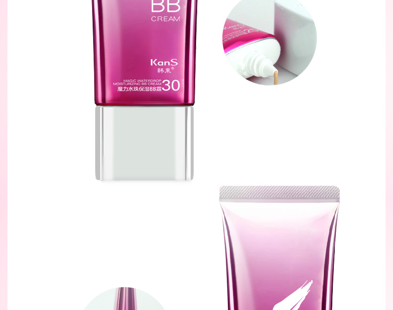 Han Shu ma thuật hạt nước bột BB cream nude trang điểm che khuyết điểm cách ly kéo dài dưỡng ẩm làm sáng da tone nền tảng chất lỏng chính hãng