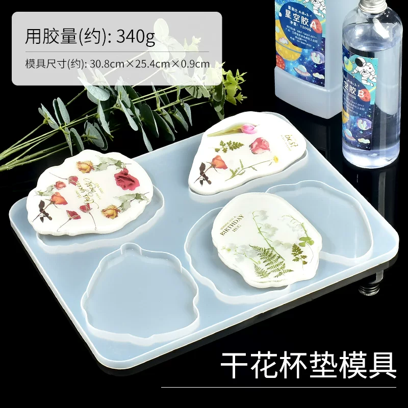 Silicone mold, materials set handmade, epoxy resin, glue, DIY