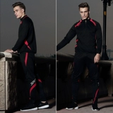 Демисезонный дорожный спортивный костюм, утепленный быстросохнущий зимний лонгслив для отдыха для спортзала для тренировок, для бега