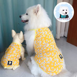 Big dog camisole golden retriever Alaskan medium and large dogs breathable and light summer pet dog clothes new style